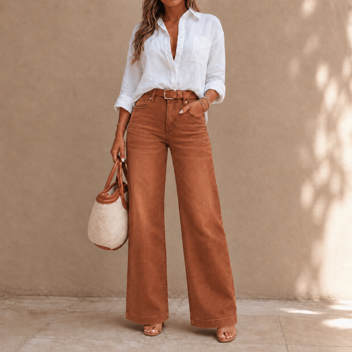 Longline Denim Look