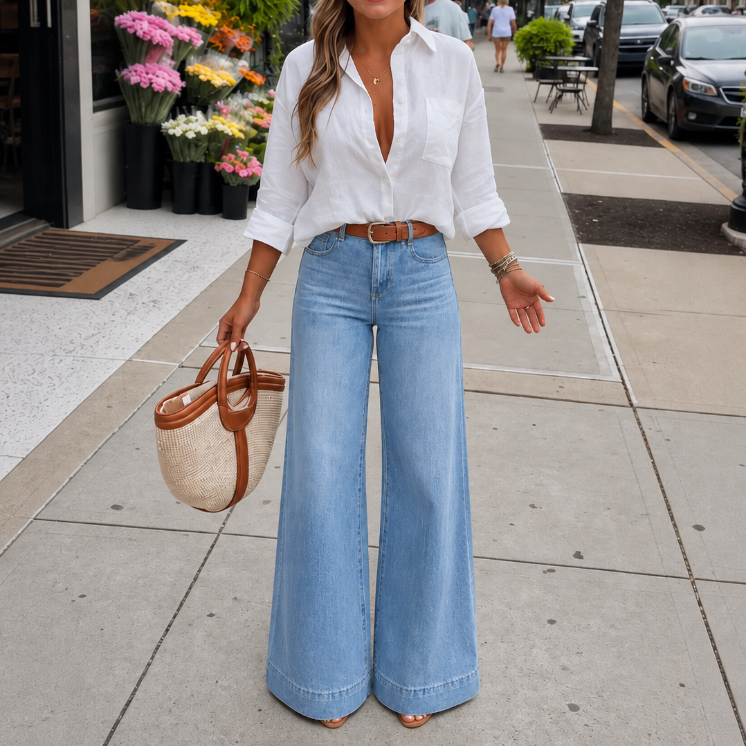 Longline Denim Look