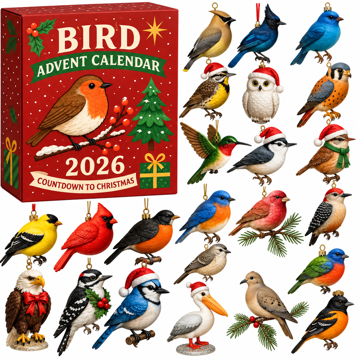 Festive Birds Advent Calendar