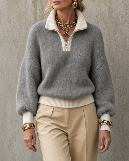 Monica Zip Sweater
