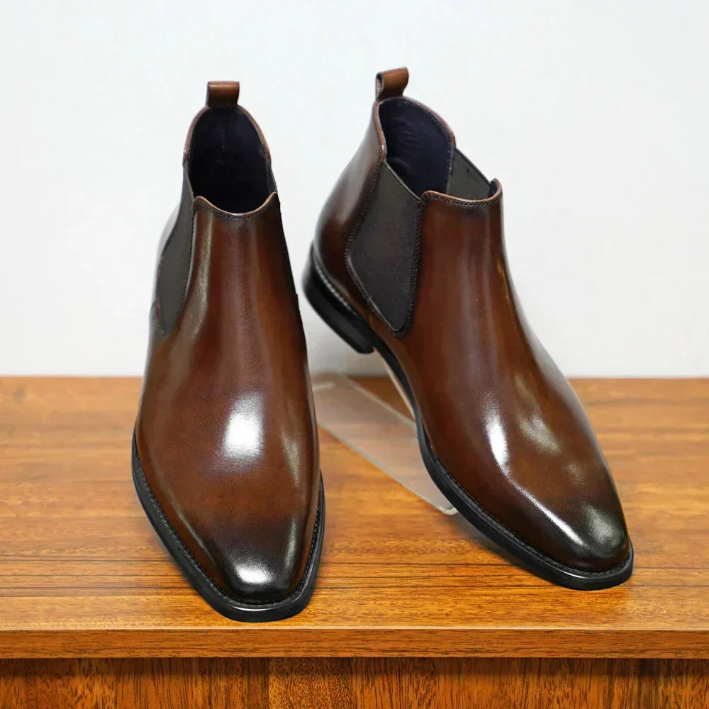 Refined Smooth Leather Boots