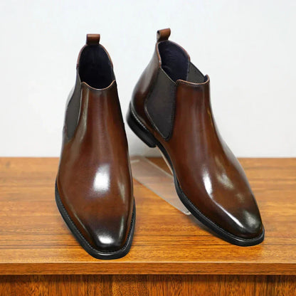 Refined Smooth Leather Boots