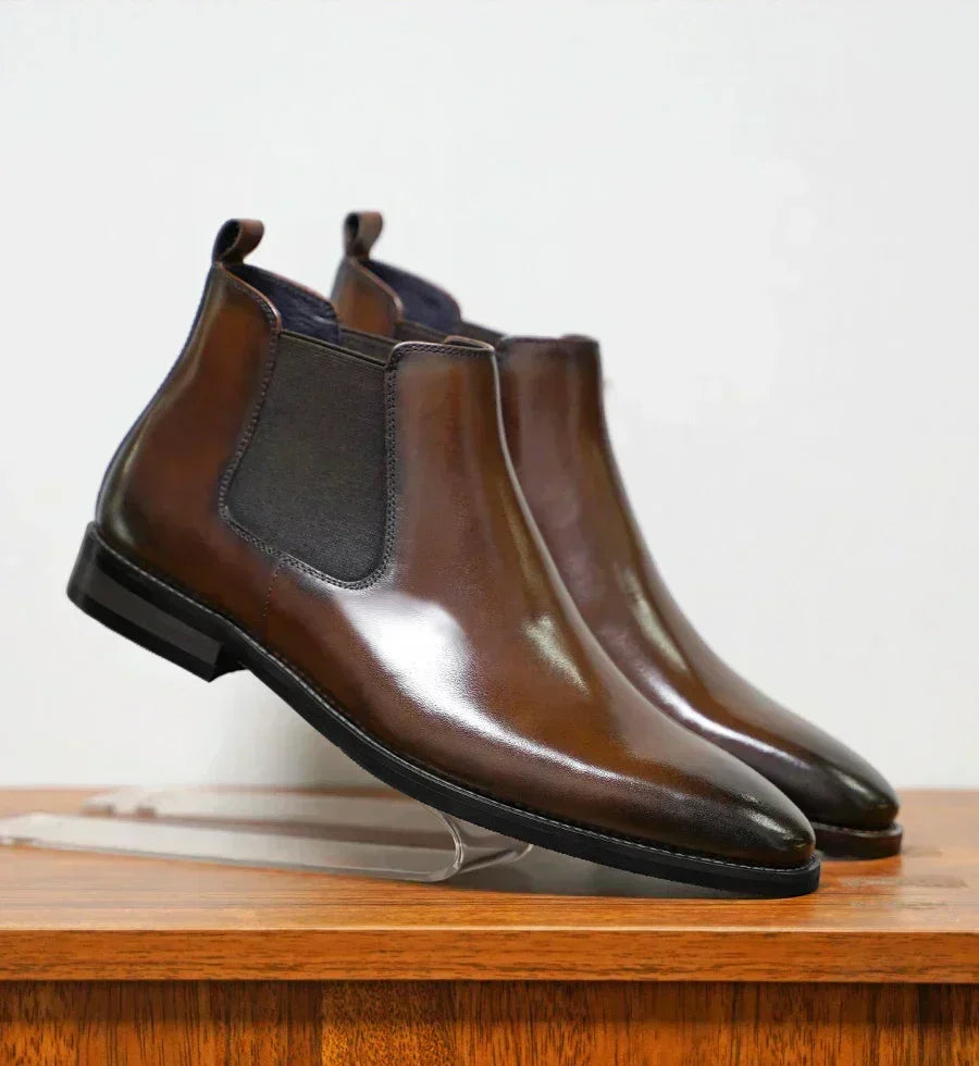 Refined Smooth Leather Boots