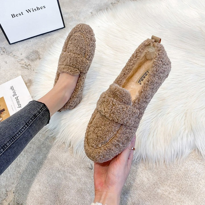 Women's Orthopedic Slippers Plush Fleece Lining
